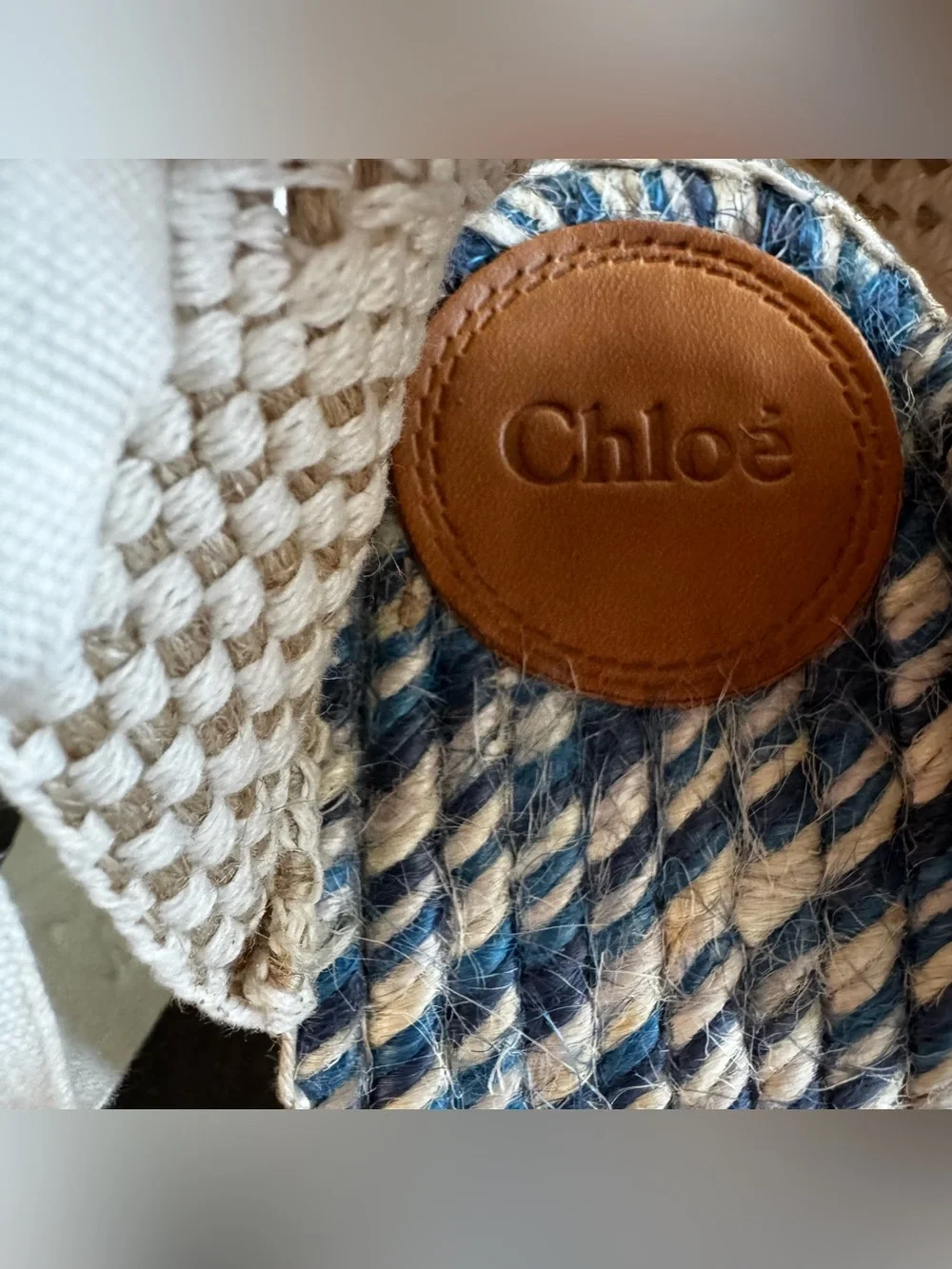 Chloe Pia ankle-wrap wedge espadrilles